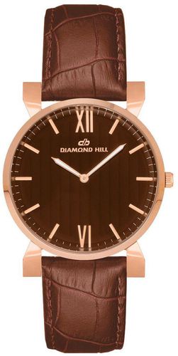 Diamond Hill Men's Analog Watch Leather - Brown