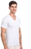 Replay Grey Cotton V Neck Shirts For Men