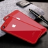 iPhone 7 /8 TPU+PC Fashion Luxury Transparent Back Ultra thin Shockproof Case Red
