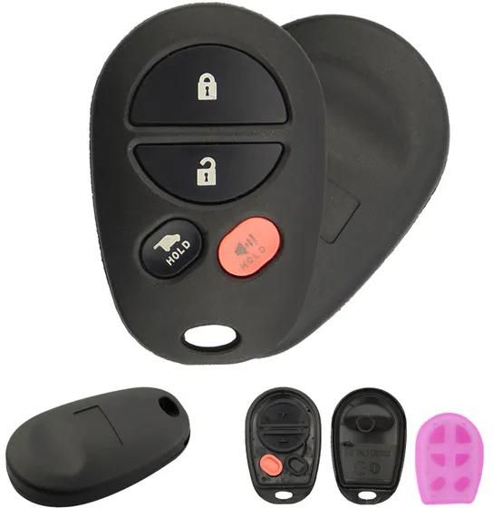 Replace Keyless Entry Auto Car Remote Key Shell Case for Toyota Corolla Chr Yaris Rav4 Auris 3/4/5 Button Hold No Logo