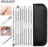 9Pcs Stainless Acne Needle Blackhead And Pimple Remover Face Care Comedone Extractor Point Clean Black Head Remover Tool Sets