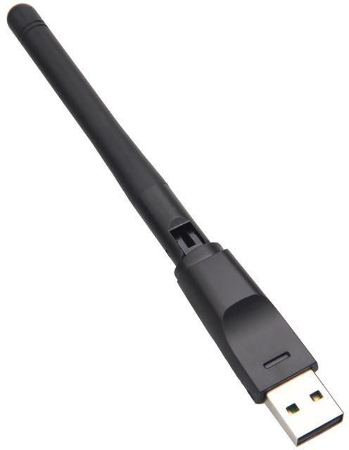 USB WiFi Dongle 150Mbps 802.11N Network Card Wireless-Black
