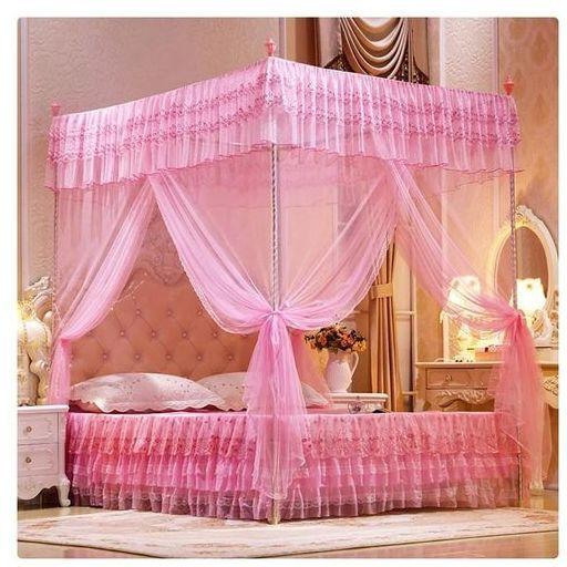 Mosquito Net With Metallic Stand - Pink