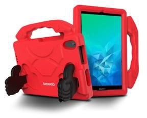 Moxedo Shockproof Protective Case Cover Lightweight Convertible Handle Kickstand for Kids Compatible for Huawei Matepad T8 8.0 inch (Red)