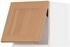 METOD Wall cabinet horizontal w push-open - white/Vedhamn oak 40x40 cm