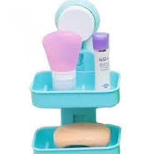 Double Layer Soap Box Holder - Blue/White