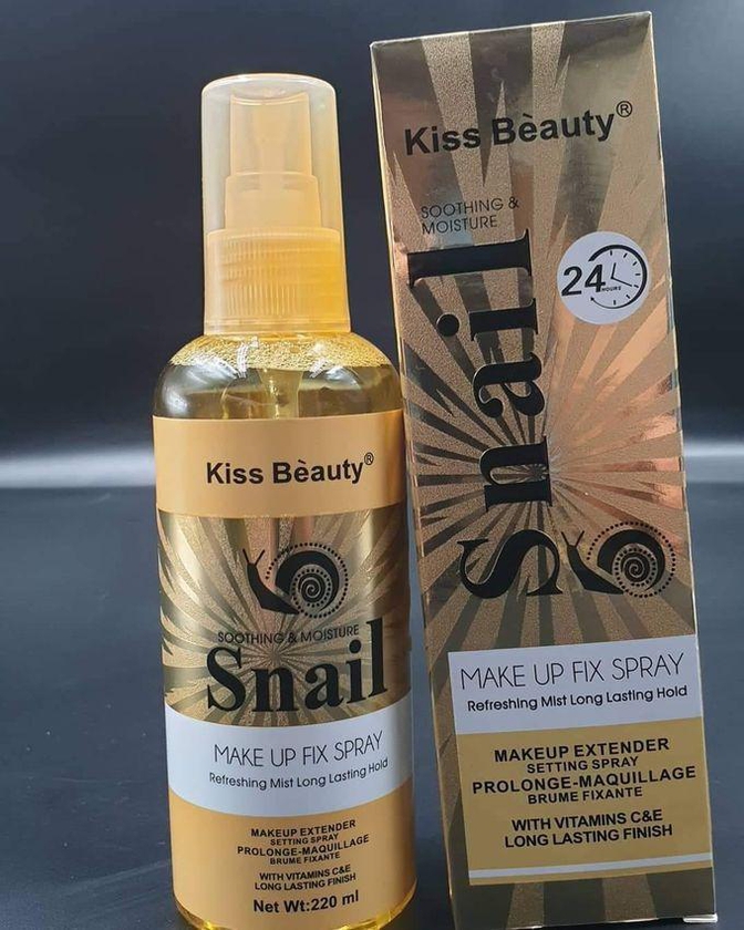 Kiss Beauty Snail Make UP Fix Setting Spray 220ml