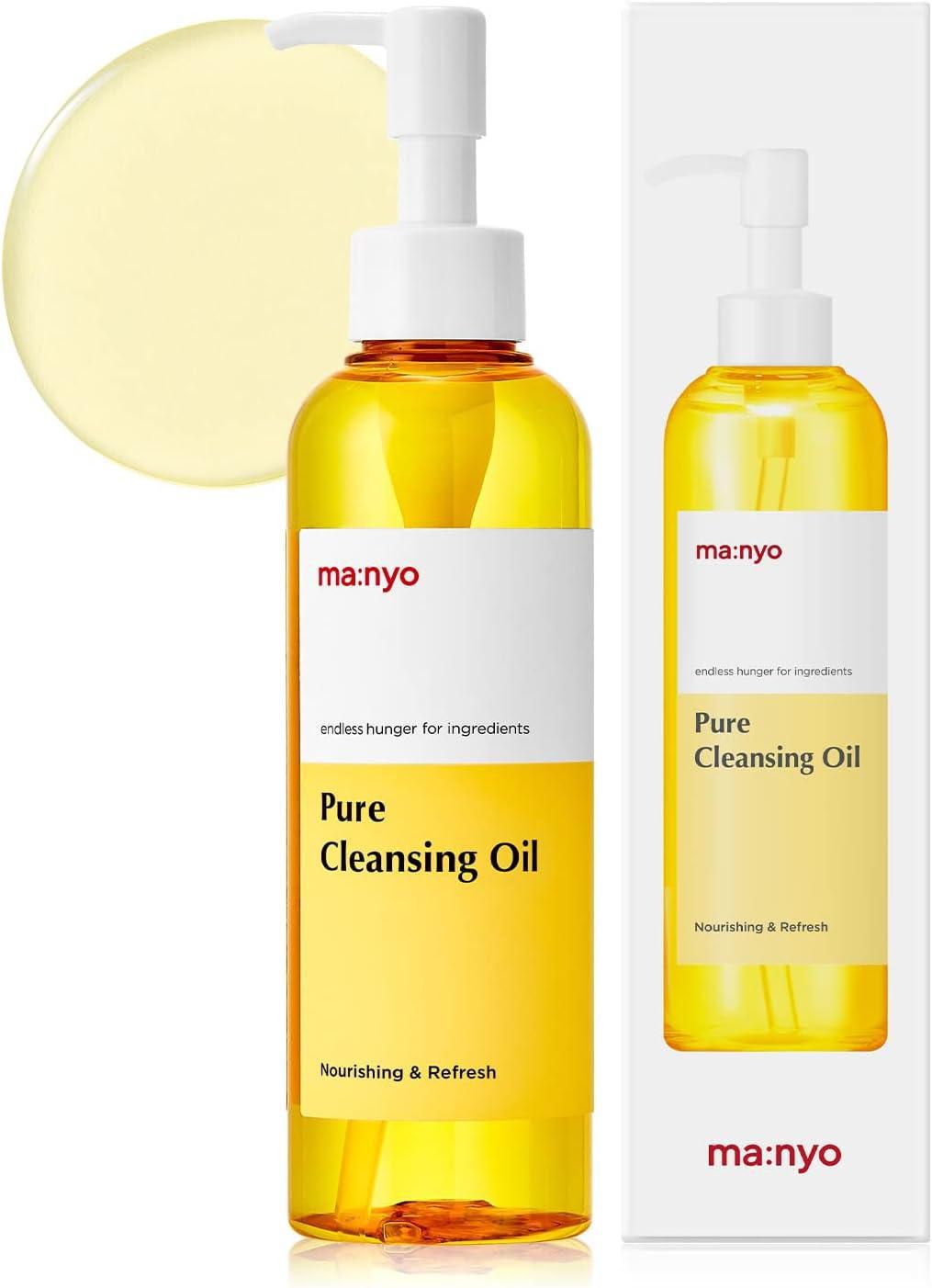 ma:nyo Pure Cleansing Oil Korean Facial Cleanser, Blackhead Melting, Daily Makeup Removal with Argan Oil, for Women Korean Skin care 6.7 fl oz (1 Pack)