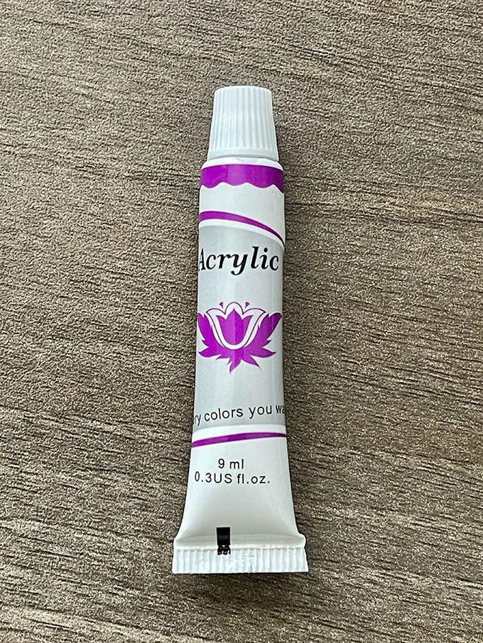 Violet Colour Professional Acrylic Paint Pigment For Artists Fabric Clothing Drawing Painting For Kids Waterproof Art Supplies