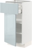 METOD / MAXIMERA Base cabinet with drawer/door - white/Kallarp light grey-blue 40x37 cm