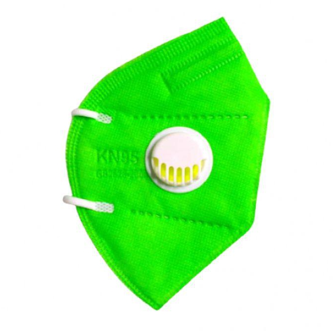 KN95 Particulate Respirator Mask Green - 5 Pieces