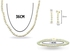 Vera Perla 18K White Pearls Strand Interchangeable Earrings Jewelry Set - 3 Pieces
