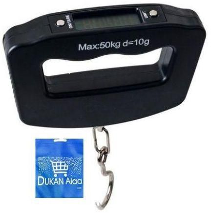 Electronic Luggage Scale, Up to 50KG, Black, with Gift Bag