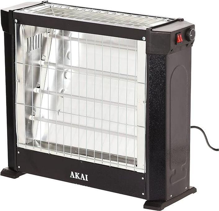 AKAI Ak-2970- Electric Heater, 4 Candles - Black
