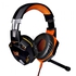 KOTION EACH G2000 Over-ear Game Gaming Headphone Headset Earphone Headband with Mic Stereo Bass LED Light for PC Game Orange