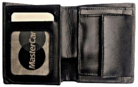High Quality Handmade Genuine Leather Wallet - Black V3-B