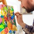 15 Pcs/Set Artist Paint Brushes With Canvas Bag, Sponge