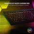 كيبورد ميمبرين بالغشاء المطاطي للألعاب من ريزر - كيبورد ساينوسا في 2 بإضاءة RGB كروما، مفاتيح ألعاب بإضاءة خلفية فردية، كيبورد قابل للبرمجة بالكامل - أسود