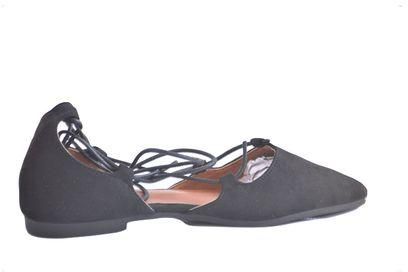 Boutique Fusion Black Gladiator Women's Flat Shoe
