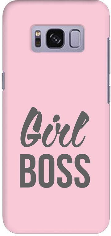 Stylizedd Samsung Galaxy S8 Plus Slim Snap Case Cover Matte Finish - Girl Boss -Pink