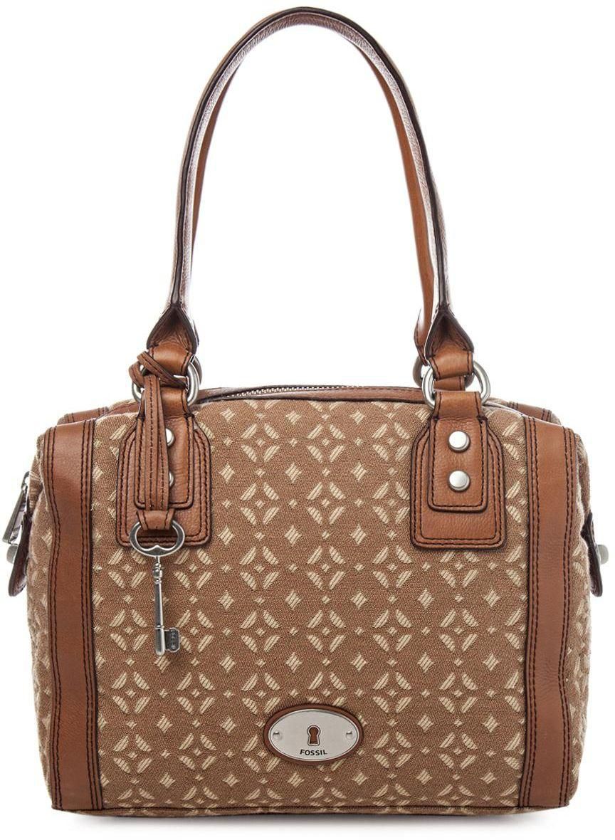 Fossil ZB5350250 Marlow Satchel Bag for Women - Brown