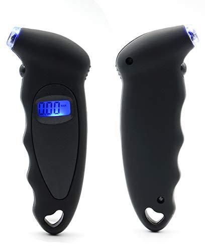 Digital Tire Pressure Gauge, LSZGAN 150 PSI 4 Settings for Auto Car Motorcycle, Tire Gauge Air Tire Gauge monitor Barometer Tyre tester Meter with Backlit LCD and Non-Slip Grip