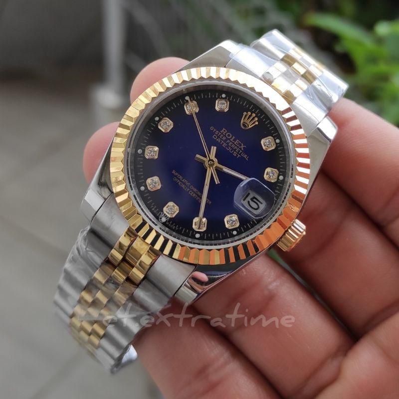 Rolex Luxury Automatic Men's Watch (Gold/Silver)