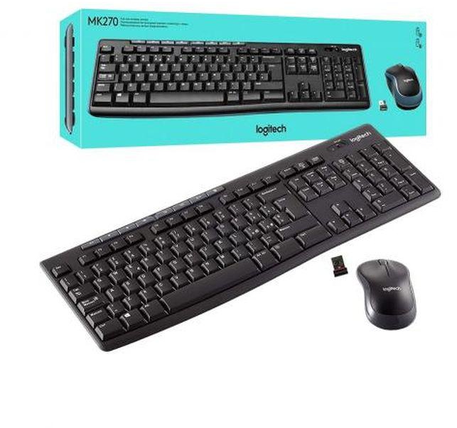 Logitech MK235 Wireless Keyboard & Mouse Combo 2.4 GHz Wireless Unifying USB Receiver