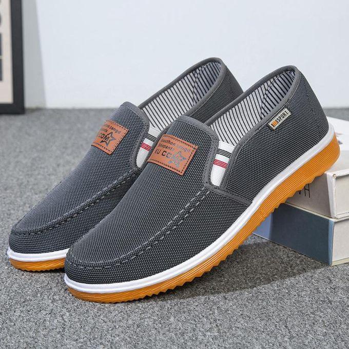 Fashion Men's Shoes Mens Sneakers Canvas Tendon Sole Casual Sports Breathable Loafers