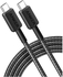 Anker 322 USB-C to USB-C Cable 3ft Braided - Black - A81F5H11