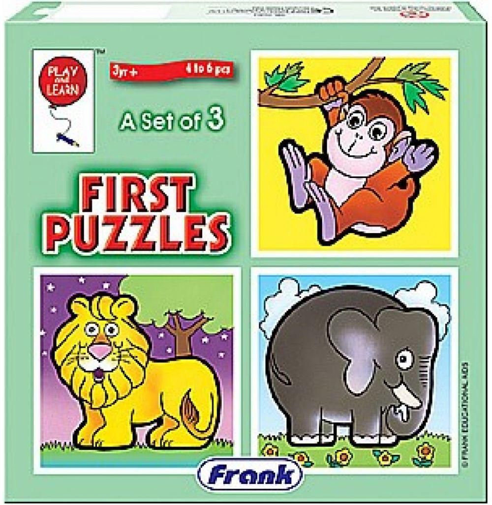 Frank Edu Play And Learn The Jungle First Puzzles For Kids - Set Of 3