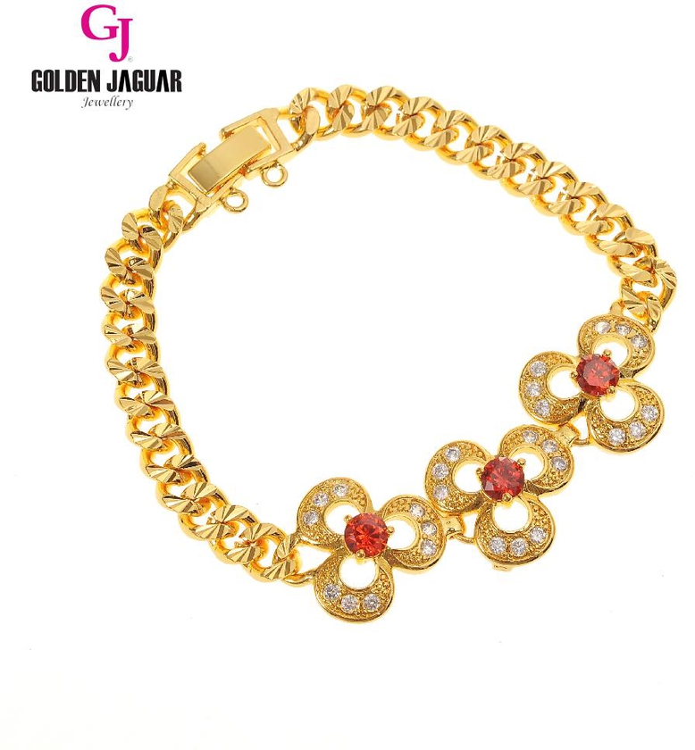 GJ Jewelry Emas Korea Bracelet - Zircon Trillium 2761822