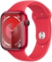 Apple Watch Series 9 GPS + Cellular 41mm Aluminium Case with (PRODUCT)RED Sport Band - M/L