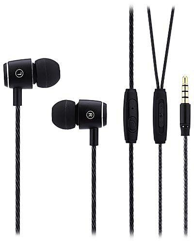 Generic A8 In-ear Sports Headset Voice Control Headphone Earphone Stereo Music (Black)