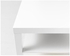 White Coffee Table, Size 90cm x 55cm x 45cm, with Shelf, Acrylic paint