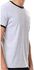 Off Cliff Cotton Short Sleeves Contrast-Trim T-shirt with Above-Knee Shorts Pajama Set for Men - Black and Heather Grey, XL