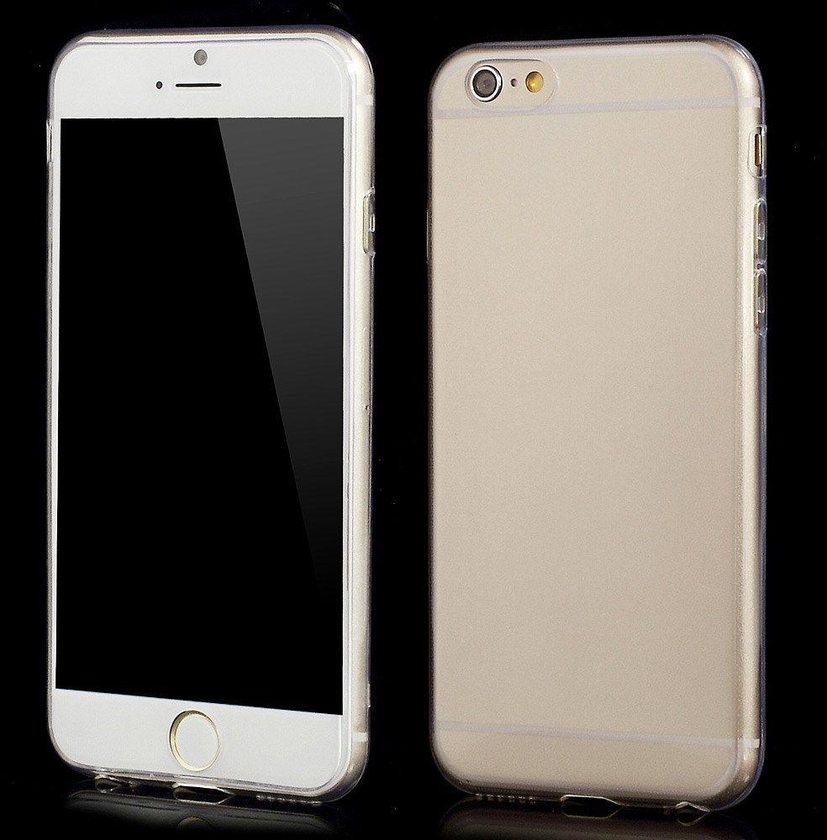 0.6mm Slim Glossy TPU Case  & Screen Guard for  iPhone 6 4.7 inch - Transparent