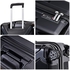 Eminent Hard Case Travel Bag Cabin Luggage Trolley Polycarbonate Lightweight Suitcase 4 Quiet Double Spinner Wheels With Tsa Lock KJ84 Black