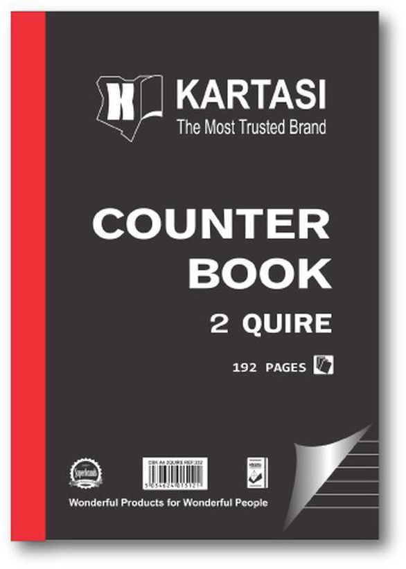 karatasi Counter Book A4 2 Quire