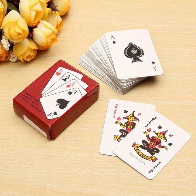 Generic Small Mini Miniature Travel Pocket Playing Poker Cards Deck Tiny Little Coated Red