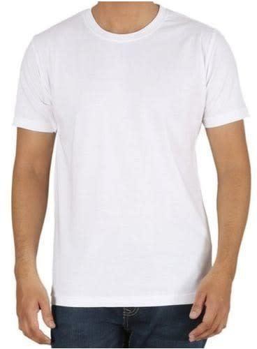 Unisex Plain Round Neck T-Shirt - White
