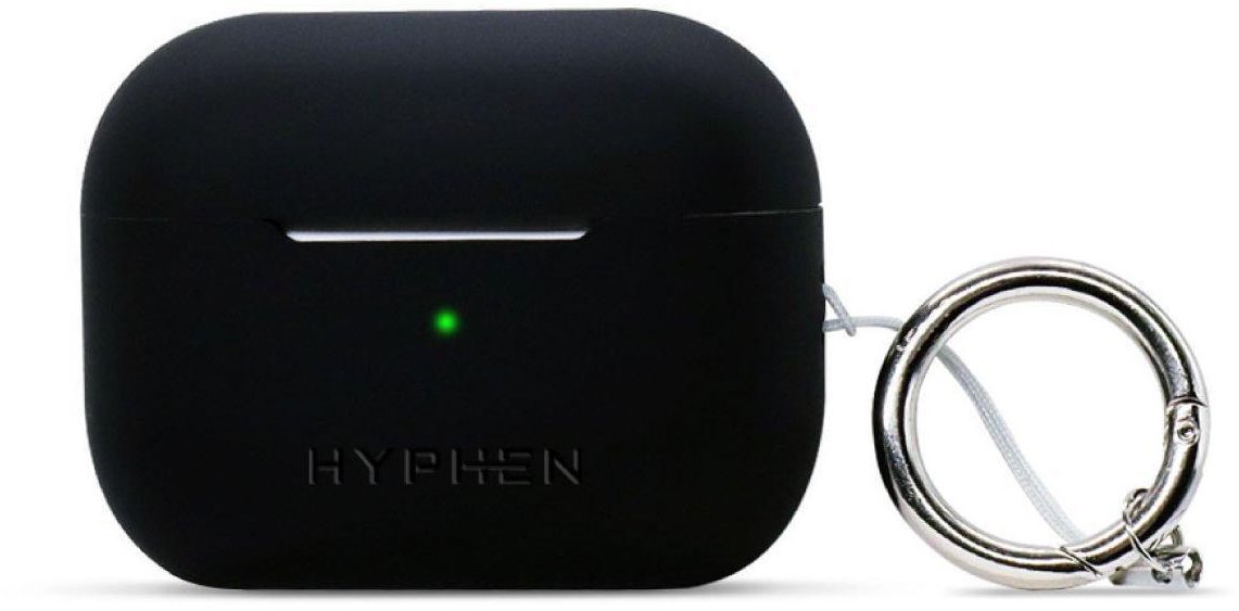 HYPHEN Apple AirPods Pro 2nd Gen Silicone Plus Clear Case, Black