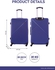 ParaJohn ABS Hardside Spinner Check In Large Luggage Trolley, 28 Inch, Navy