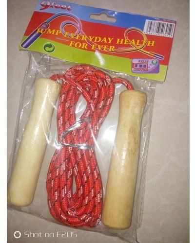 Generic Skipping Rope – Cotton Wood Handle – 9Ft