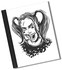 A4 Size Crazy Harley Quinn Face Binded Notebook Multicolour