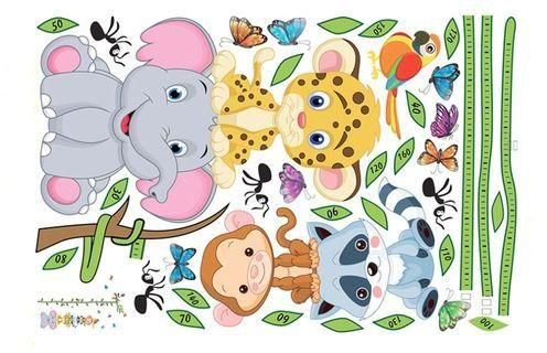Generic Children Kids Cartoon Small Animals Stickers Stricking On Wall 60*90cm