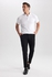 Defacto Man Slim Fit Polo Neck Short Sleeve Knitted Polo T-Shirt.