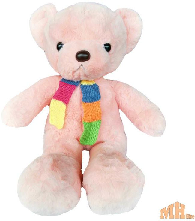 Mayleehome Maylee Cute Plush Teddy Bear With Scarf 46cm (Pink)