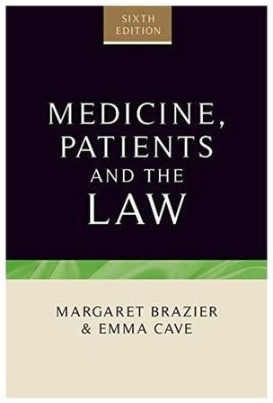 Medicine, Patients And The Law Paperback English by Margaret Brazier