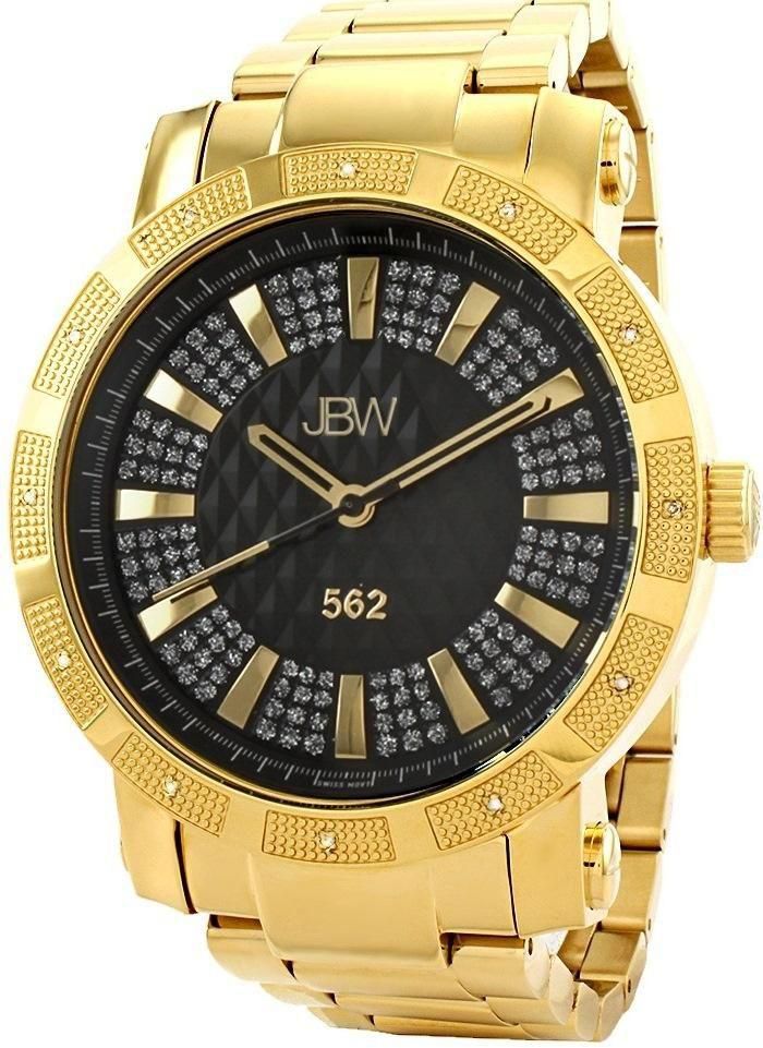 JBW Gold Stainless Black dial Classic for Men [jb-6225-c]